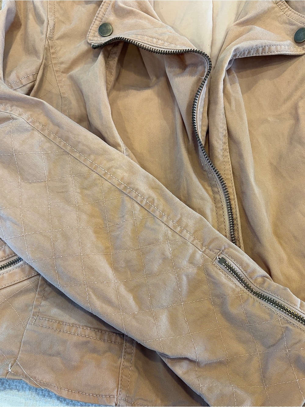 LOFT Women's Dusty Blush Moto Jacket - Picture 6 of 10